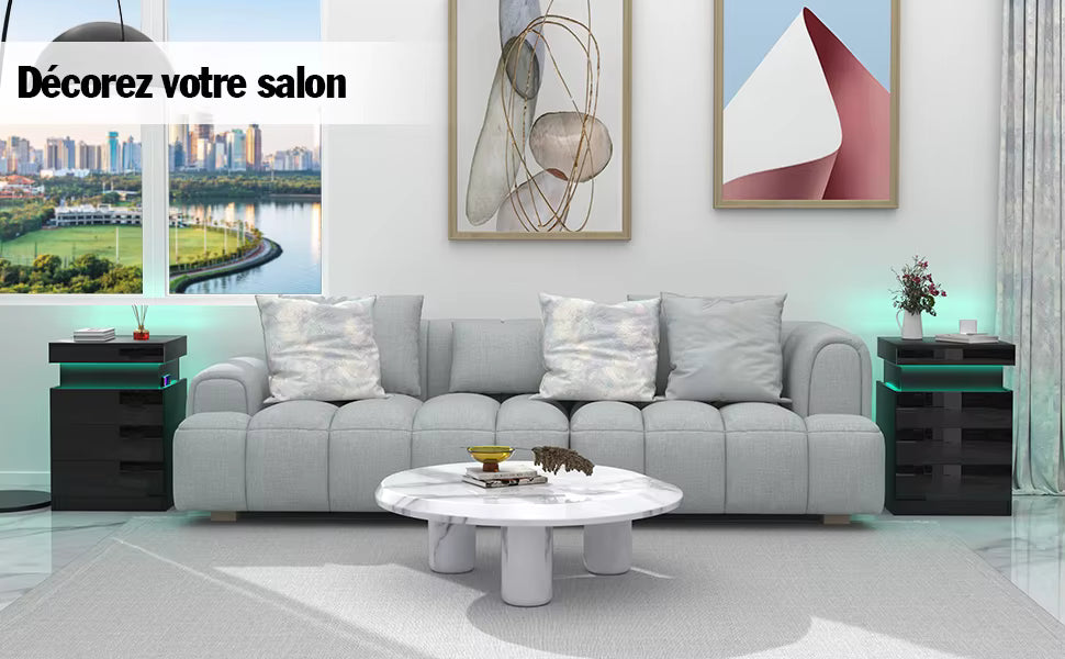 Table de Chevet avec Station de charge