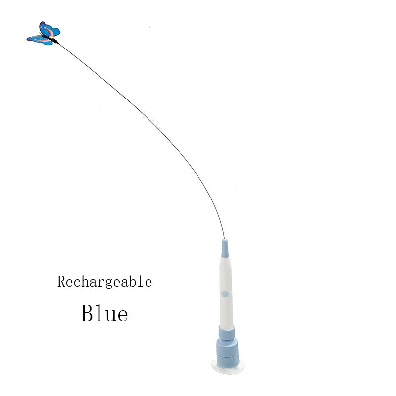 jouets électriques pour chat à ventouse papillon