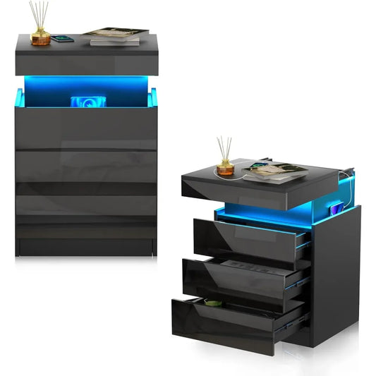 Table de Chevet avec Station de charge